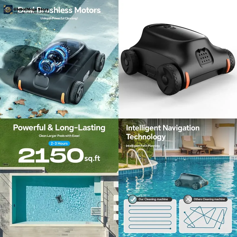 Pool Robot Cleaner Cordless - Limpiador Robótico de Piscinas Seauto SAT