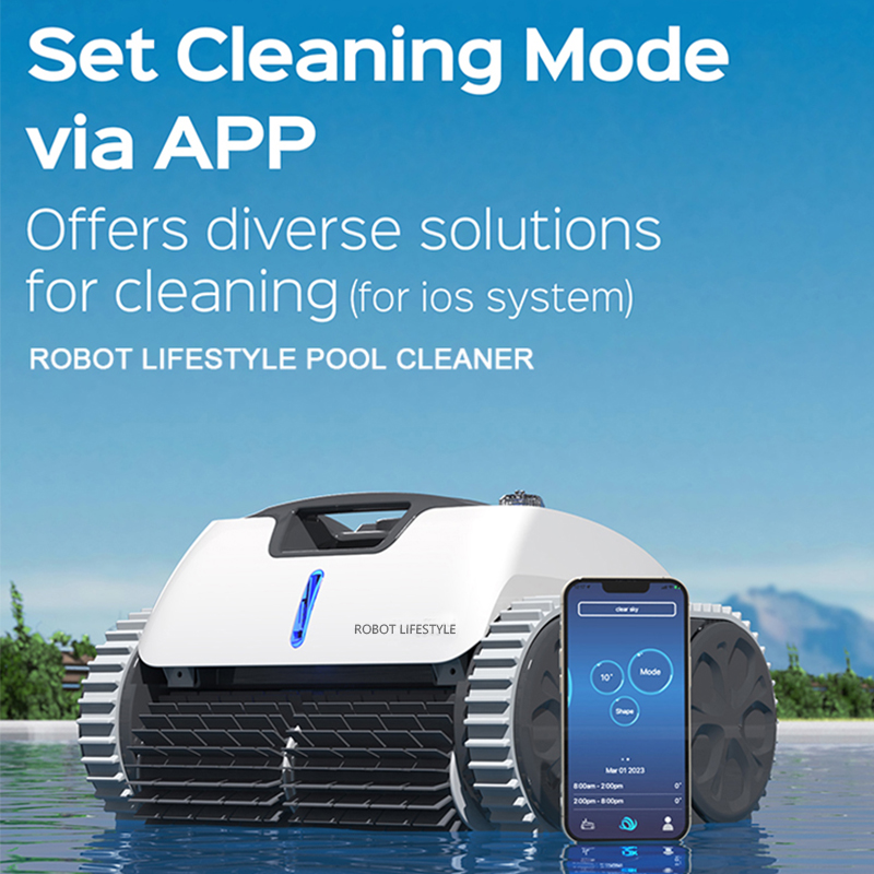 Pool Cleaner Robot With App - Limpiador robótico de piscinas inalámbrico automático