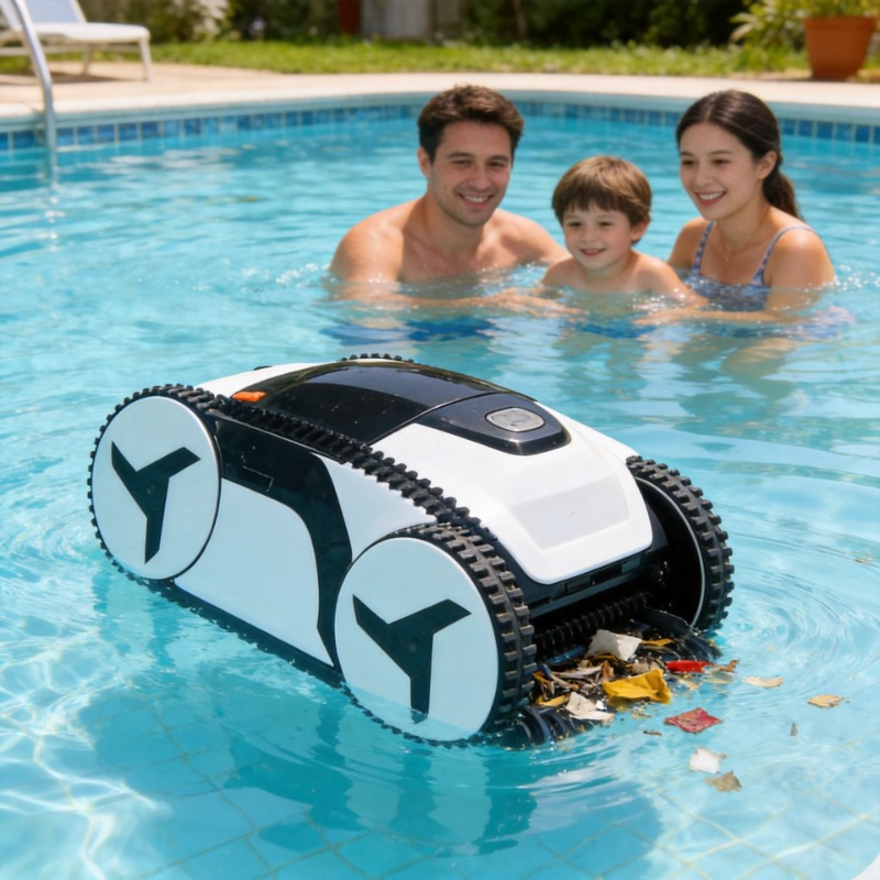 Pool Robot Cleaner Cordless - Robot Limpiafondos de Piscina con Control