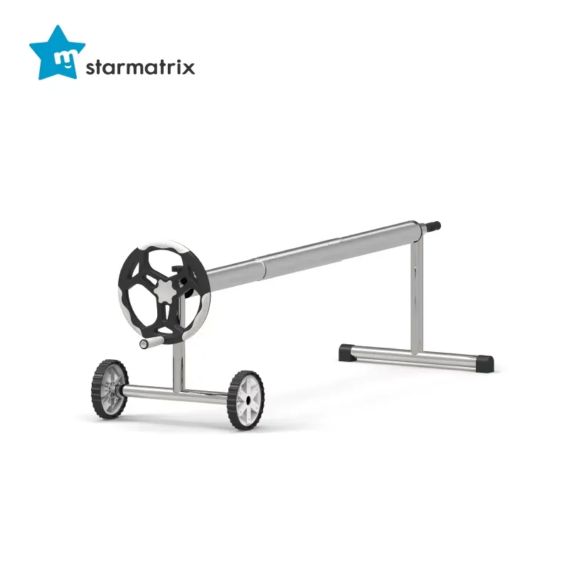 Pool Cover Reel Above Ground - STARMATRIX Enrolladores de cubierta para piscinas