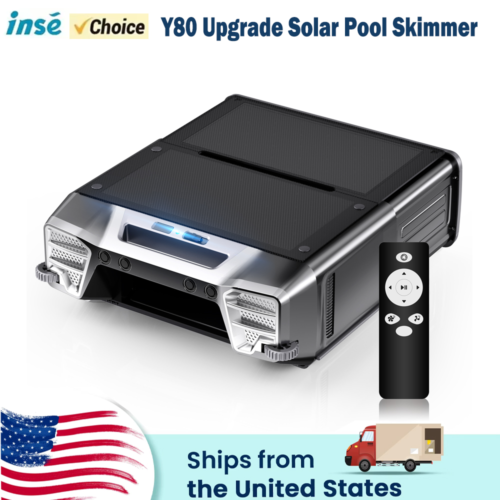 Pool Robot Cleaner Cordless - Limpiador de Piscinas Robótico Solar Y80,