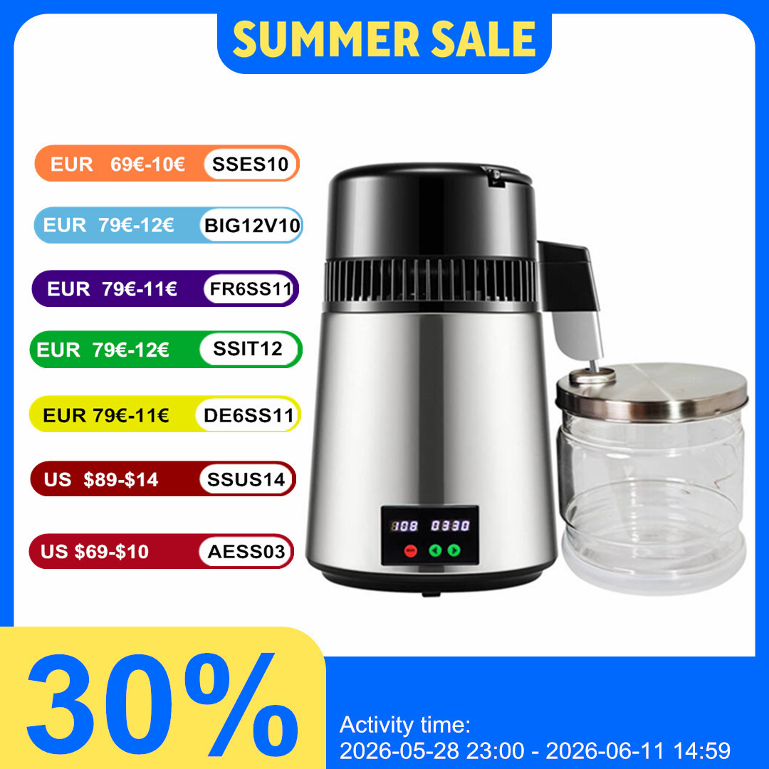 Destilador de agua de 4 L, des - Salt Water Chlorinator Cell reseña y precio