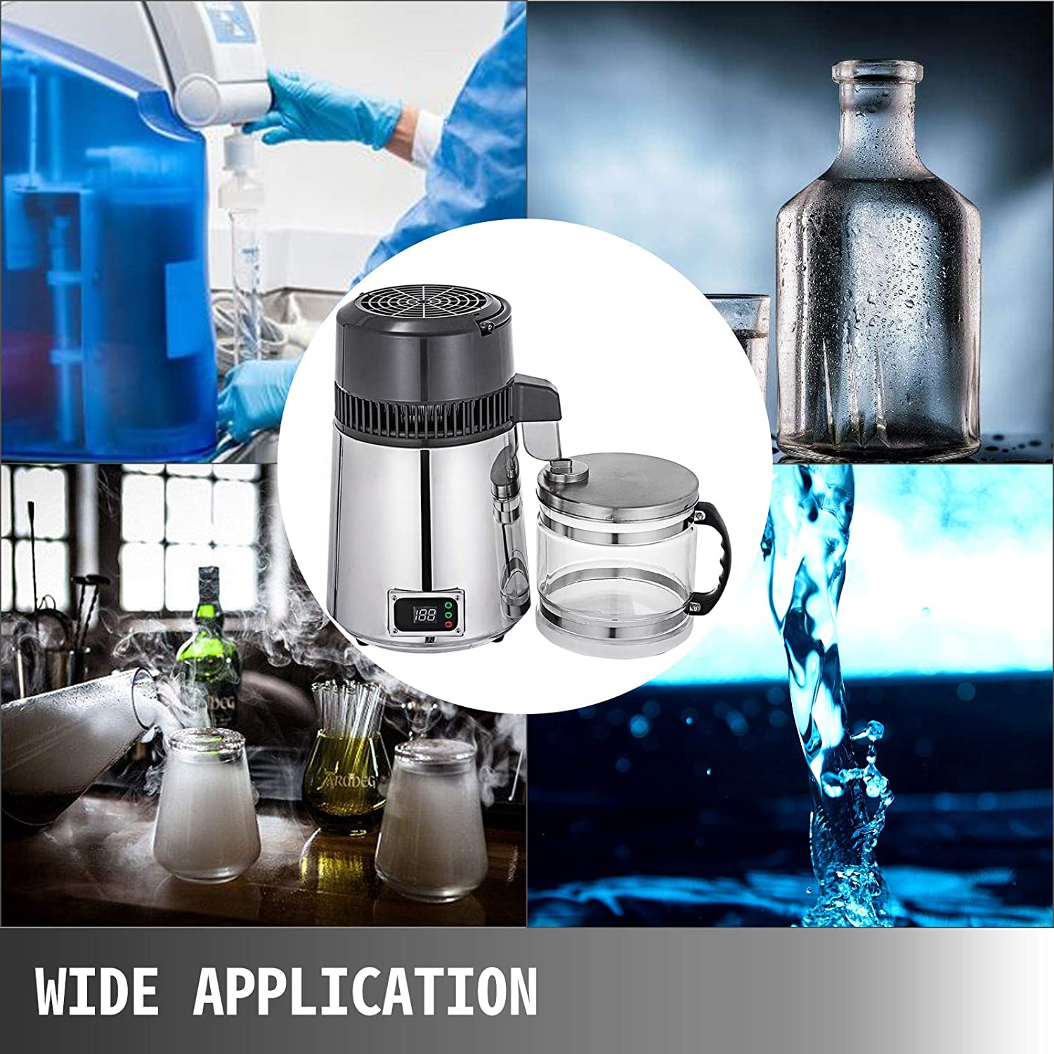 Destilador de agua de 4 L, des - Salt Water Chlorinator Cell reseña y precio