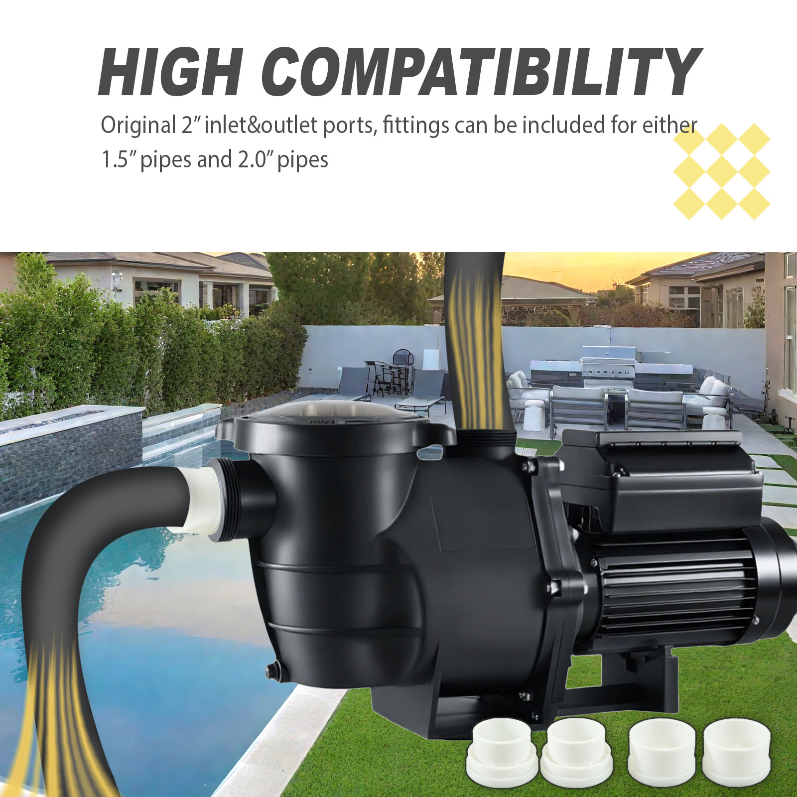 Bomba de circulación de agua d - Pool Pump 2Hp Variable Speed reseña y precio