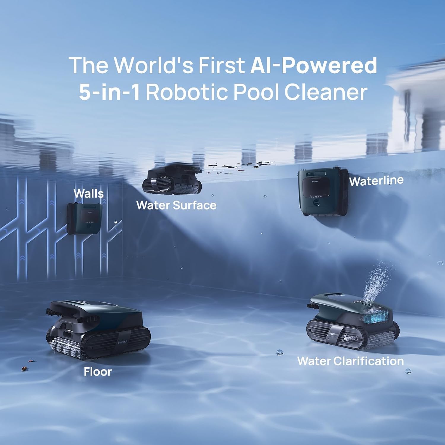 Robot limpiador de piscinas in - Pool Cleaner Robot With App reseña y precio