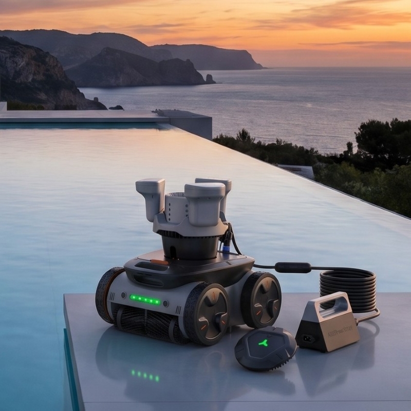 Robot Limpiafondos Inalámbrico - Pool Robot Cleaner Cordless reseña y precio