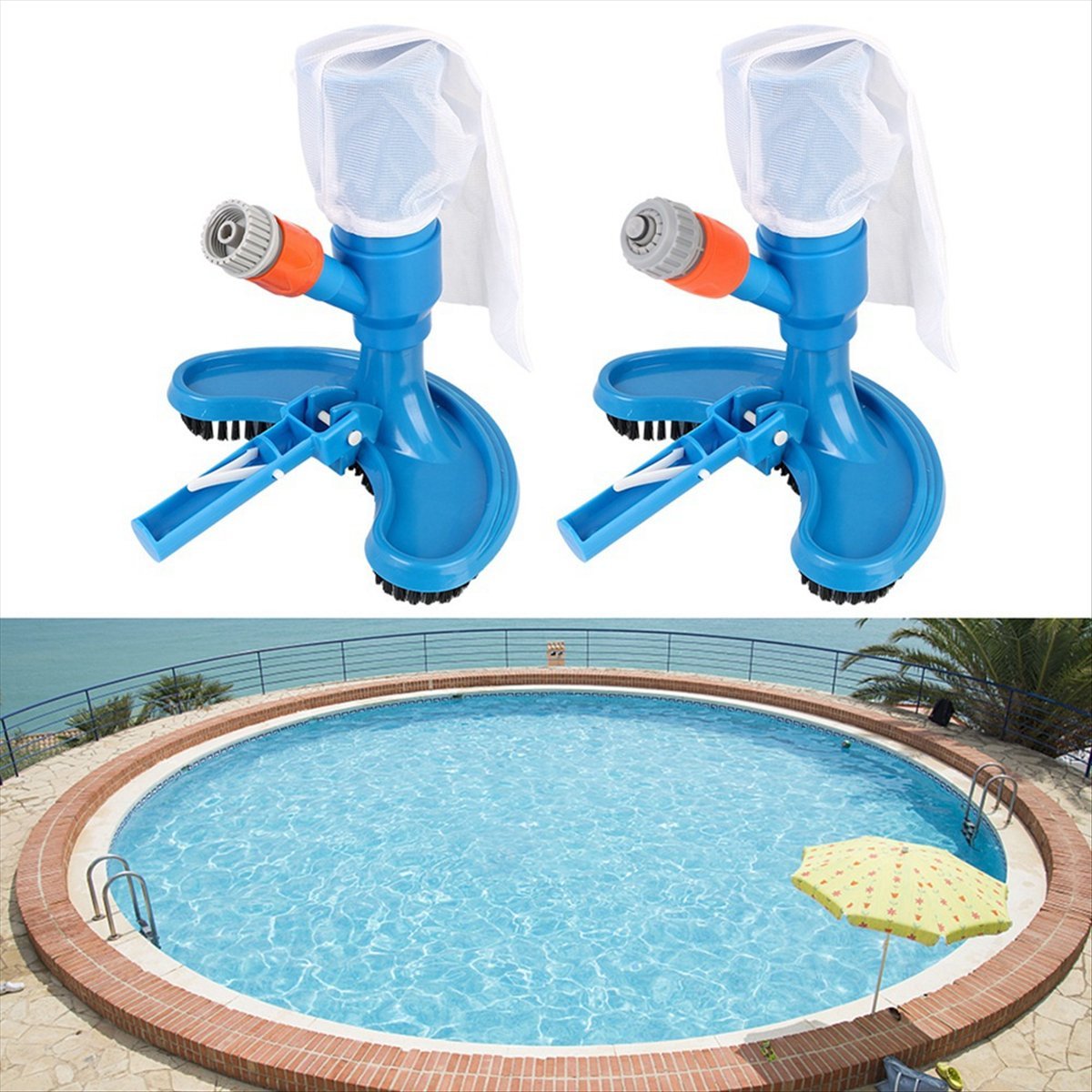 Herramienta de limpieza y desi - Pool Vacuum Head Brush reseña y precio