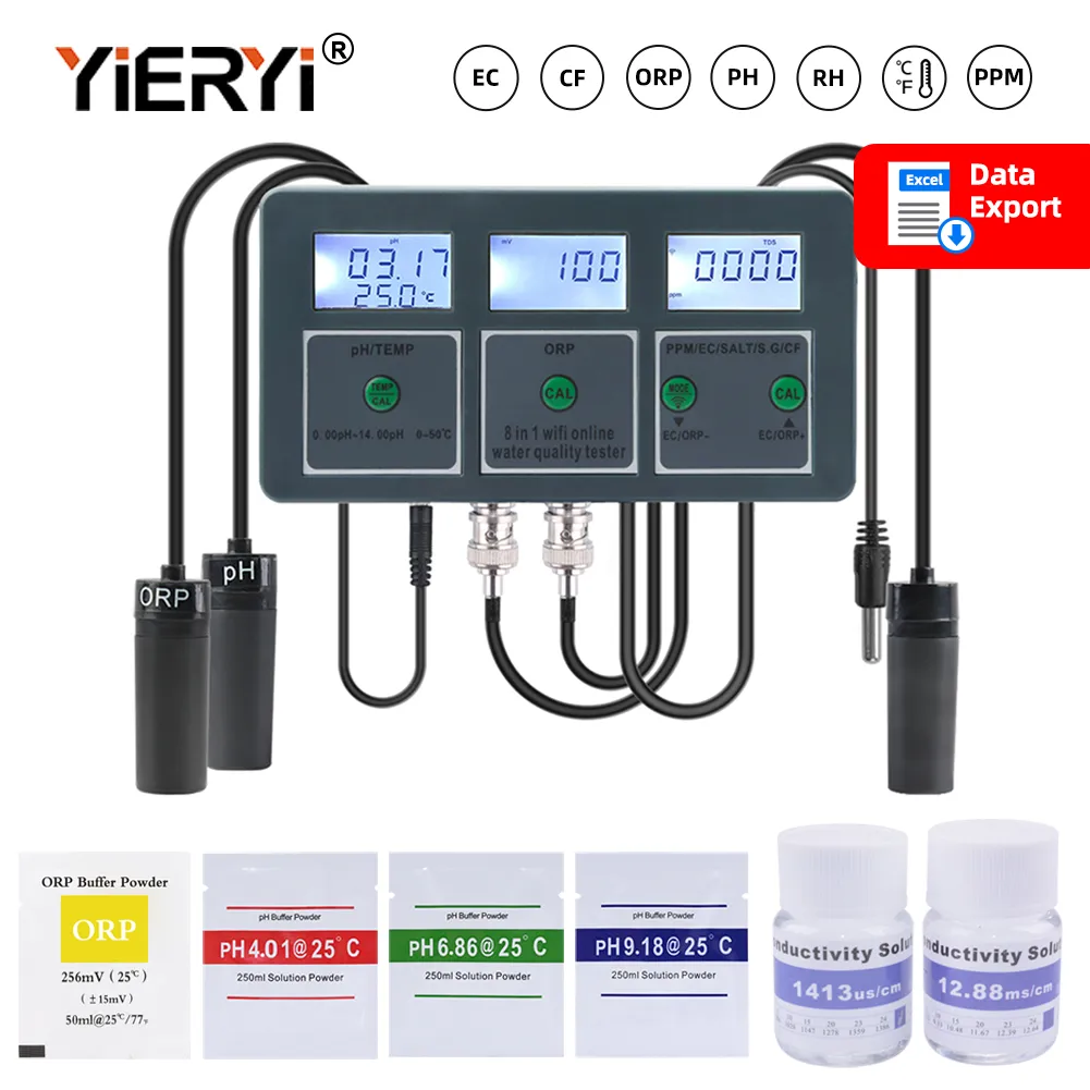 Yieryi-Monitor de calidad del  - Pool Test Kit Digital reseña y precio
