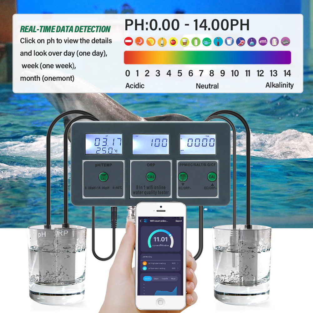 Yieryi-Monitor de calidad del  - Pool Test Kit Digital reseña y precio